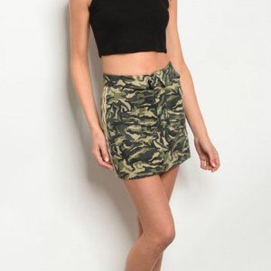 Olive Camouflage Skirt  NEW!